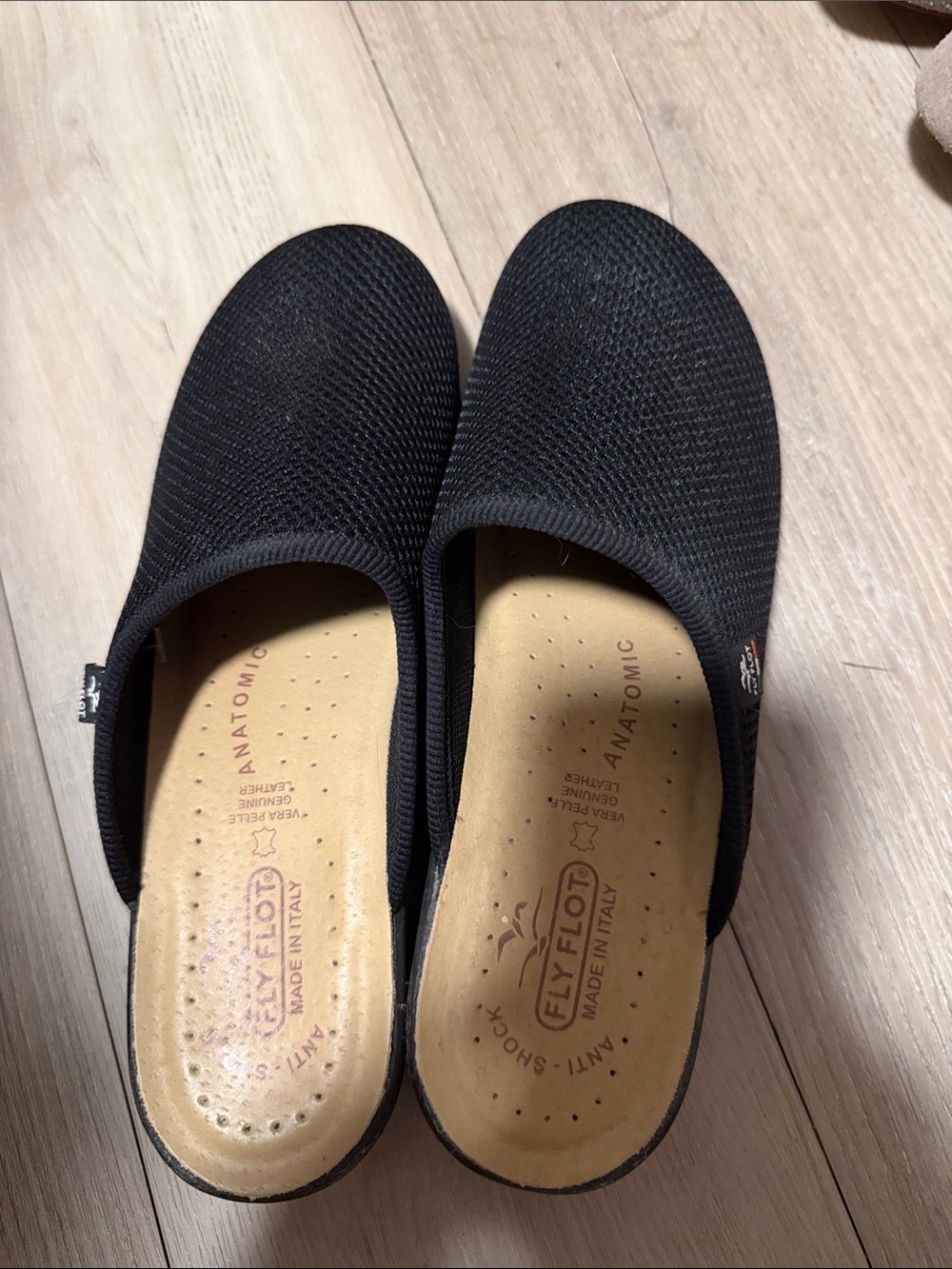 Fly Flot Black Slip-On Comfort Clogs for Women